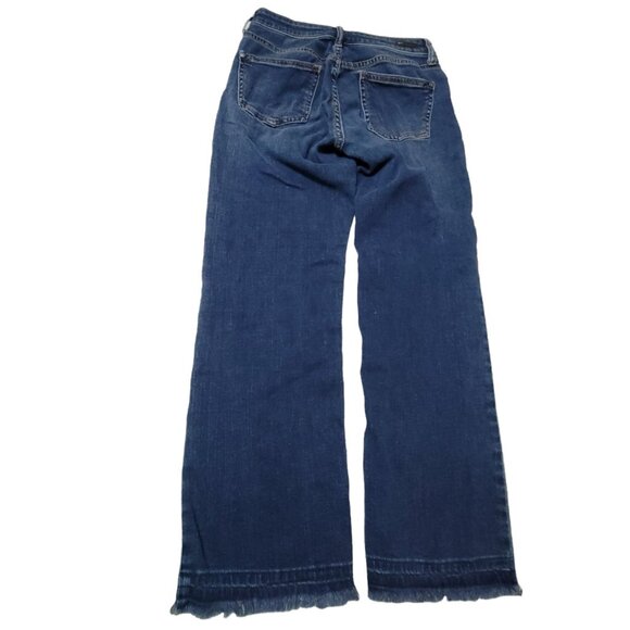 Pilcro and the Letterpress Script Jeans Womens Size 26 Low Rise Dark Wash Denim - Picture 3 of 7